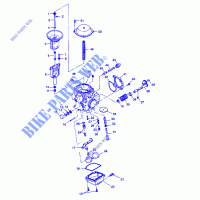 CARBURETOR   W98CH50A(C)(D)(E)(F) (4950135013D011) for Polaris SPORTSMAN 500 1998