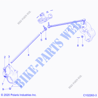 STEERING, STEERING TIE RODS   A23SYY95AD (C102263 3) for Polaris SPORTSMAN TOURING 1000 2023