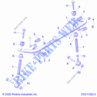 SUSPENSION, STABILIZER BAR   A23SYY95AD (C0211322 3) for Polaris SPORTSMAN TOURING 1000 2023