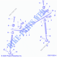 SUSPENSION, STABILIZER BAR   A23SYE95PM (C0211322 4) for Polaris SPORTSMAN TOURING XP 1000 2023