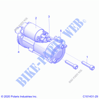 ENGINE, STARTING SYSTEM   A23SXM95AM (C101431 29) for Polaris SPORTSMAN XP 1000 2023