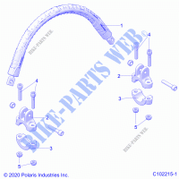 STEERING, STEERING HOOP   A23SXM95AM (C102215 1) for Polaris SPORTSMAN XP 1000 2023