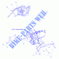 ENGINE, MOUNTING   R12WH76AG/AR/EAH/EAV/EAW (49RGRENGINEMTG12CREW) for Polaris RANGER CREW 800 2012