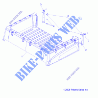 BED BOX   R11RH50AG/AH/AR (49RGRBOX10) for Polaris RANGER 4X4 500 EFI 2011