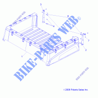 BED BOX   R11RC08GA/GH/FA/FH (49RGRBOX10) for Polaris RANGER EV 4X4/INTL 2011