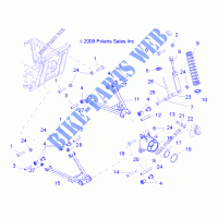 REAR SUSPENSION   R11RC08GA/GH/FA/FH (49RGRSUSPRR10) for Polaris RANGER EV 4X4/INTL 2011