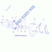 FRONT BRAKE CALIPER   A16SVE95AA/AM  for Polaris SCRAMBLER XP 1000 2016