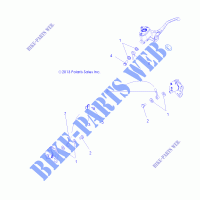 FRONT BRAKE BRAKE LINES   A16SUC57C1  for Polaris SPORTSMAN 570 EPS UTE  2016