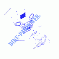 FRONT BUMPER   A14GH9EAW (49ATVBUMPER14SCRAM) for Polaris SCRAMBLER XP 1000 HO EPS 2014