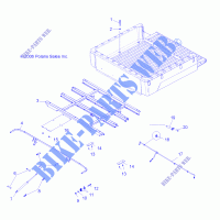 BED BOX MOUNTING   R09HH68/HY68 ALL OPTIONS (4999203249920324A10) for Polaris RANGER 4X4 700 EFI ALL OPTIONS 2009