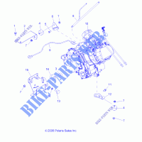 ENGINE MOUNTING   R07RF68AD/AF (49RGRENGINEMTG077006X6) for Polaris RANGER 700 EFI 6X6 2007