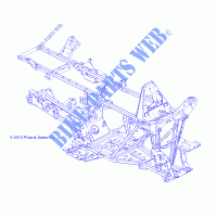 CHASSIS, FRAME   A14MH46AA/AH/MS46AA (49ATVFRAME11SP500) for Polaris SPORTSMAN 400 HO 4X4 / SE  2014