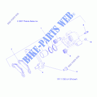 FRONT BRAKE CALIPER   A14ZN5EAB/C/M/S (49ATVBRAKEFRT09Q60) for Polaris SPORTSMAN XP 550 EPS BROWNING LE 2014