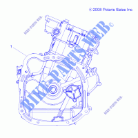SHORT BLOCK   A14ZN5EAB/C/M/S (49ATVENGINE09SPXP550) for Polaris SPORTSMAN XP 550 EPS BROWNING LE 2014