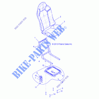 SEAT ASM.   Z15VAA87AJ/AC (49RGRSEAT15Z90050) for Polaris RZR 900 50/55 INCH ALL OPTIONS 2015