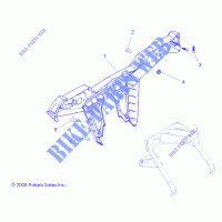 REAR BUMPER   Z14XE7EAL/X (49RGRBUMPERRR09RZR) for Polaris RZR 4 800 EPS LE 2014