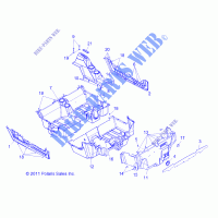 FLOOR   ROCKER PANELS   Z14XT9EAO (49RGRFLOOR12RZRXP4) for Polaris RZR 4 900 LE 2014