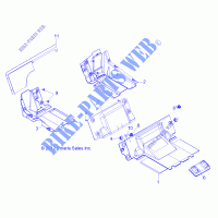 SEAT DIVIDER   Z14XT9EAO (49RGRSEATDVD13RZRXP4I) for Polaris RZR 4 900 LE 2014