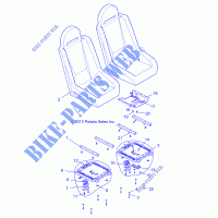 SEAT ASM. AND SLIDER   Z14VH7EAJ (49RGRSEAT14RZR800) for Polaris RZR 800 EPS LE / XC EDITION 2014