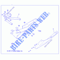 FRONT BUMPER KIT   Z14JT87AD/9EAO/9EAOL/9EAL (49RGRBUMPER13RZRSEPS) for Polaris RZR 900 / EPS LE 2014