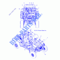 DECALS   Z14JT9EFX (49RGRDECALSS14RZR900I) for Polaris RZR 900 INTL 2014