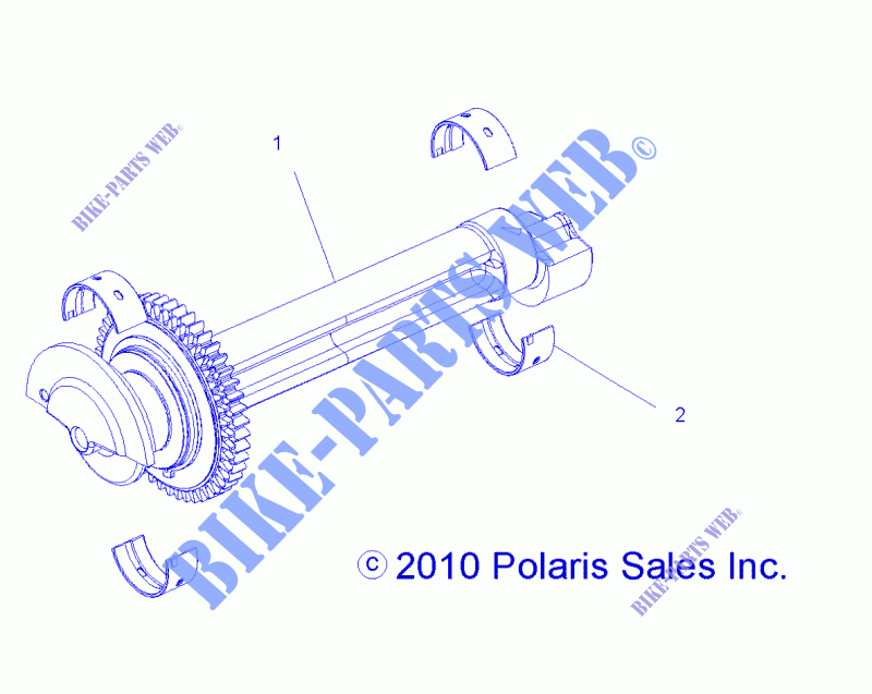 ENGINE, BALANCER   Z14JT9EFX (49RGRBALANCER11RZR875) for Polaris RZR 900 INTL 2014