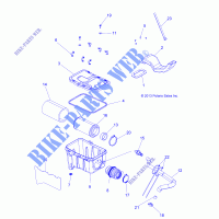 ENGINE, AIR INTAKE SYSTEM   A14MH57TD (49ATVAIR BOX14570) for Polaris SPORTSMAN 570 EFI HD 2014