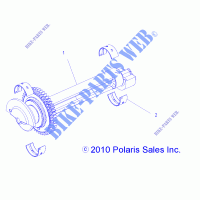 ENGINE, BALANCER   R13XT87AA/9EAK (49RGRBALANCER11RZR875) for Polaris RZR XP 4 900 EFI 2013