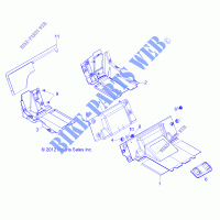 SEAT DIVIDER   R13XT87AA/9EAK (49RGRSEATDVD13RZRXP4I) for Polaris RZR XP 4 900 EFI 2013
