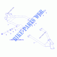 FRONT WISHBONES   R12VA17AA/AC (49RGRAARM09RZR170) for Polaris RZR 170 2012
