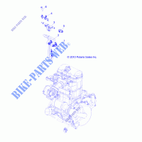 ENGINE, FUEL INJECTOR   R12VH76AB/AD/AF/AH/AI/AJ/AM/EAB/EAS (49RGRFUELINJECT11RZRS) for Polaris RZR 800 EFI/EPS 2012