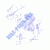ENGINE, MOUNTING   A14MX5ETH (49ATVENGINEMTG14SP570) for Polaris SPORTSMAN 570 EFI UTE HD EPS 2014