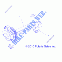 ENGINE, BALANCER   R12JT87AB/AD/AS/AW/9EAW (49RGRBALANCER11RZR875) for Polaris RZR XP 900 EFI 2012