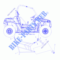 SIDE NETS   R11JH87AA/AD (49RGRNETS11RZR875) for Polaris RZR XP 900 2011