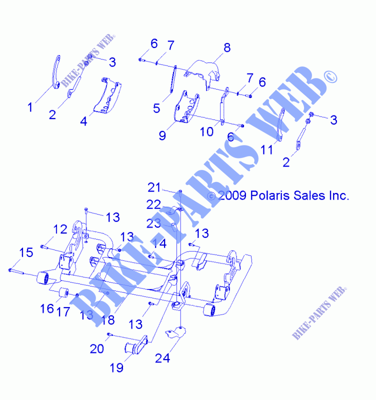 CHASSIS, SWING ARM   A10VA17AA/AD (49RGRSWINGARM10RZR170) for Polaris RZR 170 2010