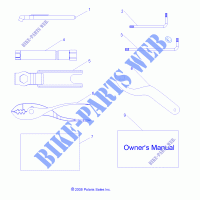 REFERENCES, TOOL KIT AND OWNERS MANUALS   R16RVA57A1/B1/E57A9/B9 (49RGRTOOL097004X4) for Polaris RANGER XP CREW 570 FULL SIZE 2016