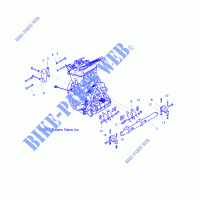 ENGINE, MOUNTING   Z16VBE99AK/AW/AB (49RGRENGINEMTG14RZR1000) for Polaris RZR 1000 S4 2019