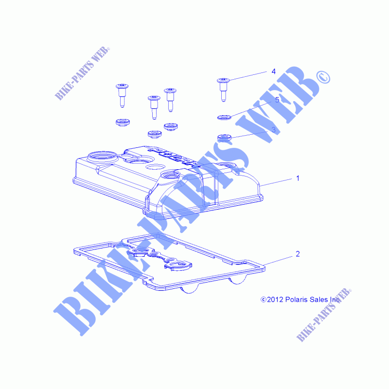 ENGINE, VALVE COVER   Z16VBE87FR/NR/JR (49RGRVALVE13900XP) for Polaris RZR RS1 2019
