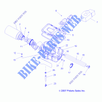 ENGINE, AIR INTAKE SYSTEM   A14CF76AA (49ATVAIR BOX08SP800EFI) for Polaris SPORTSMAN BIG BOSS 6X6 800 EFI 2014