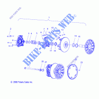 DRIVE TRAIN, CLUTCH, PRIMARY   S17CBA6/CBB6 ALL OPTIONS (49SNOWDRIVECLUTCH09600TRG) for Polaris INDY 2017