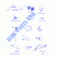 SWITCHES, SENSORS AND COMPONENTS   S16DF8 ALL OPTIONS (600148) for Polaris RUSH 2016