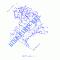 SHORT BLOCK   A14MH76FD (49ATVENGINE096X6) for Polaris SPORTSMAN 800 EFI FOREST 2014