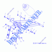 FRONT TORQUE ARM   S15CL6/CW6 ALL OPTIONS (49SNOWFTA12SBASLT) for Polaris ASSAULT 2015