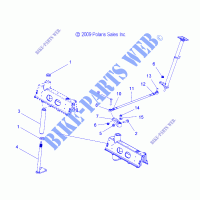 STEERING DRAG LINK   S15PU6NSL/NEL (49SNOWSTEERINGDRGLK10WIDE) for Polaris WIDETRAK 2015