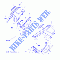 BODYWORK   FENDERS   SIDE PANELS   S15CL8/CW8 ALL OPTIONS (49SNOWFENDERS12SB) for Polaris SWITCHBACK 2015