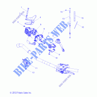 ENGINE, THROTTLE   CONTROL ASM.   S14CB6/CP6 ALL OPTIONS (49SNOWTHROTTLE  13PR) for Polaris INDY 2014