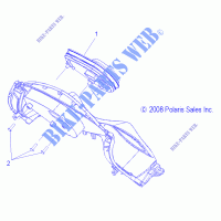 MULTI FUNCTION GAUGE   S14PT6HSL/HEL (49SNOWGAUGE09600TRG) for Polaris IQ LXT 2014