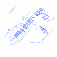 REAR BUMPER, HITCH, AND SNOW FLAP   S14PT6HSL/HEL (49SNOWBUMPER10600TRG) for Polaris IQ LXT 2014