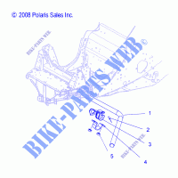 SWAY BAR   S14PT6HSL/HEL (49SNOWSWAYBAR09600TRG) for Polaris IQ LXT 2014