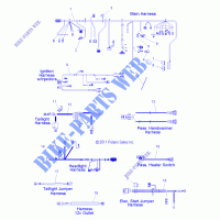 WIRE HARNESS   S14PT6HSL/HEL (49SNOWHARNESS12600) for Polaris IQ LXT 2014